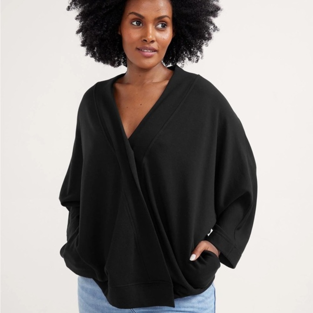 Hatch maternity Black early days nursing sweatshirt one size